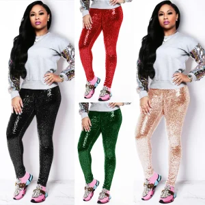 Broek met pailletten