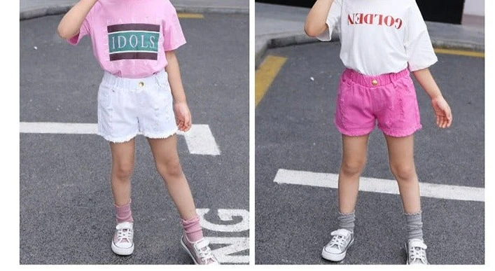 Jeans short voor meisjes - Afbeelding 4