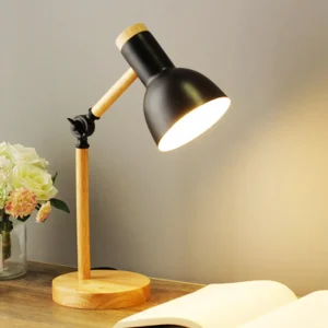 NordicWood - LED Bureaulamp van Hout | Stijlvolle en Energiezuinige Verlichting