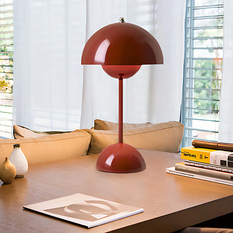 BloomGlow - Oplaadbare Draagbare Bloempot Tafellamp met Aanraakdimmer voor Nachtkastje | Stijlvolle Verlichting voor Thuis - Afbeelding 4