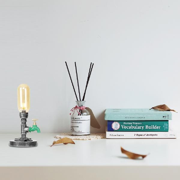 AmberLicht - Klassieke Glazen Tafellamp met Kap | Sfeervolle Verlichting voor Elk Interieur - Afbeelding 9