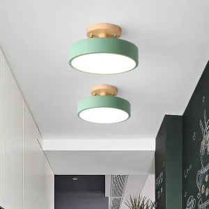 ScandiLuxe Ronde LED Half-Inbouw Plafondlamp - Modern Design en Energiezuinige Verlichting