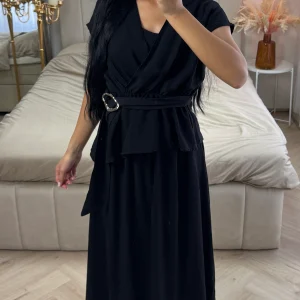 Overslag Set met Ceintuur – Viscoseblend