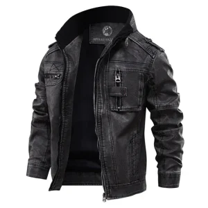 Elegante premium lederjacke für herren