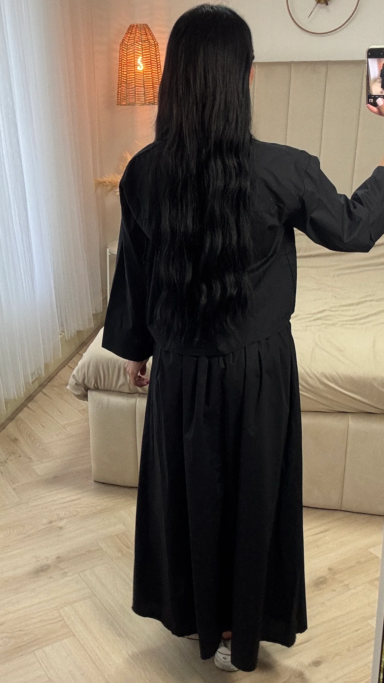 2-Delige Katoenen Set met Borstzakken en Maxi Rok - Afbeelding 5