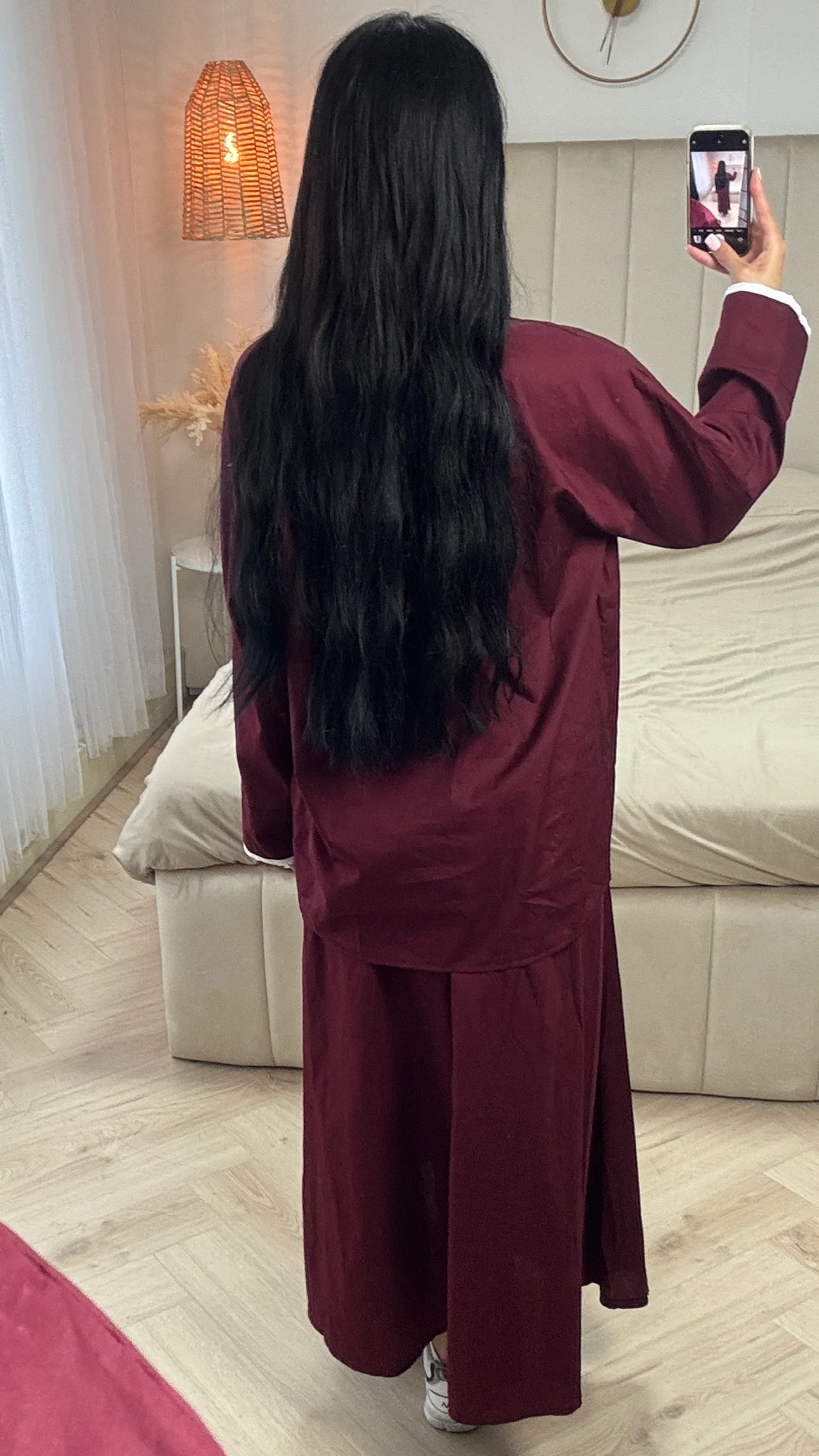 2-Delige Set van Katoen met Wijde Mouwen en Rok met Tailleband - Afbeelding 7