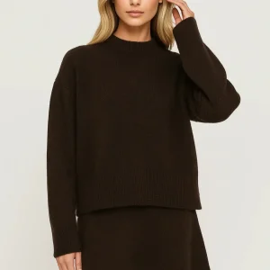 2-Delige Dames Set | Gebreide Trui met Rok | Warm en Minimalistisch