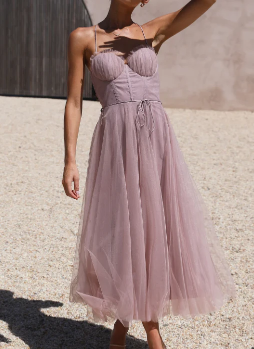 Alina Mouwloze Midi Jurk | Stijlvolle en Comfortabele Jurk voor Elke Gelegenheid - Afbeelding 3