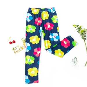Floral katoenen legging voor meisjes