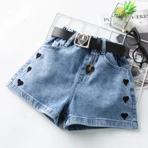 Blauwe jeans short voor meisjes