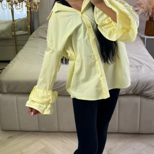 Blouse met Ruffle Mouwen – Katoen