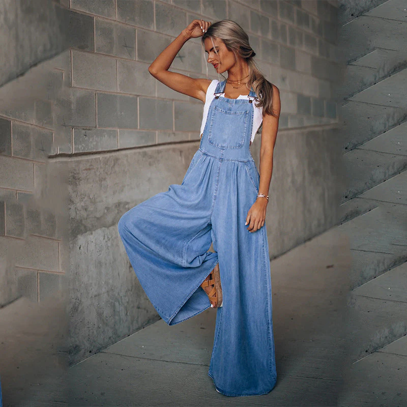 Denim Jumpsuit met Stijlvolle Pasvorm | Comfort en Trendy Design - Afbeelding 2