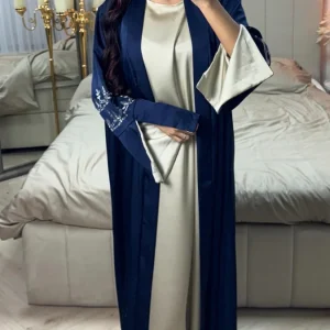 2pcs Kimono Split Sleeve Diamonds + Underdress
