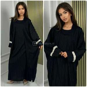 2pcs Set Kimono + Dress Premium Stripe 3D Material