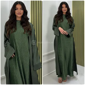 2pcs Set Kimono + Zigzag Dress