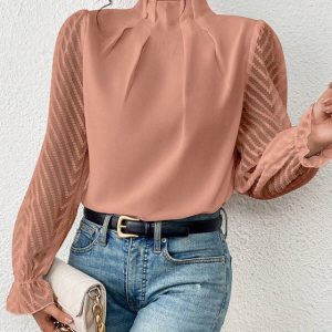 Fay - Langarm Blouse in Coastal Chic voor Dames | Stijlvolle en Comfortabele Blouse