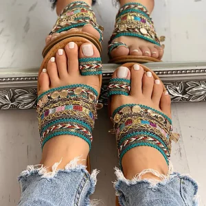 Handgemaakte Orthopedische Sandalen voor Dames – Comfortabele Zomerschoenen met Ondersteuning