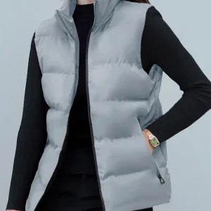 WinterLuxe - Dames Fleece-Weste met Rits voor Herfst en Winter