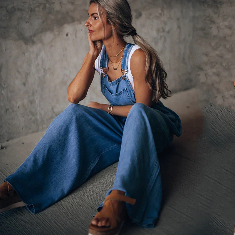 Denim Jumpsuit met Stijlvolle Pasvorm | Comfort en Trendy Design - Afbeelding 5