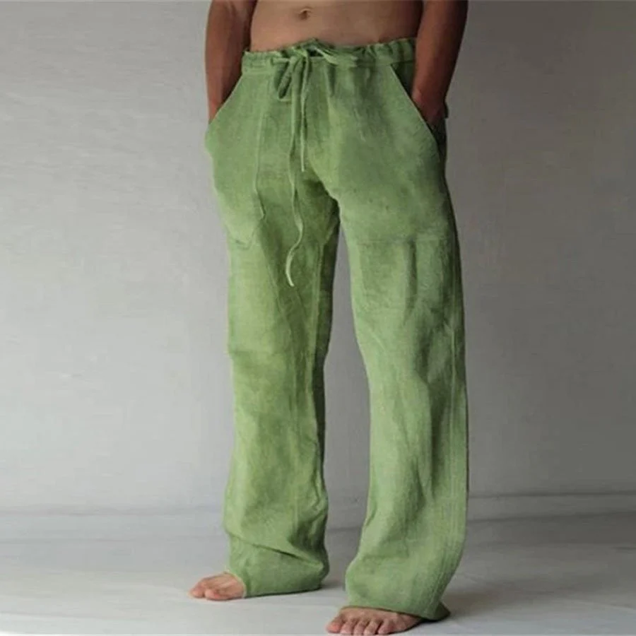 Bennard - Effen Linnen Vrijetijdsbroek voor Heren | Comfortabel en Ademend - Afbeelding 4