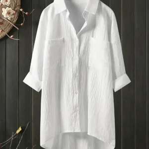 Sophie - Witte Linnenblouse voor Dames | Stijlvolle en Ademende Zomerblouse