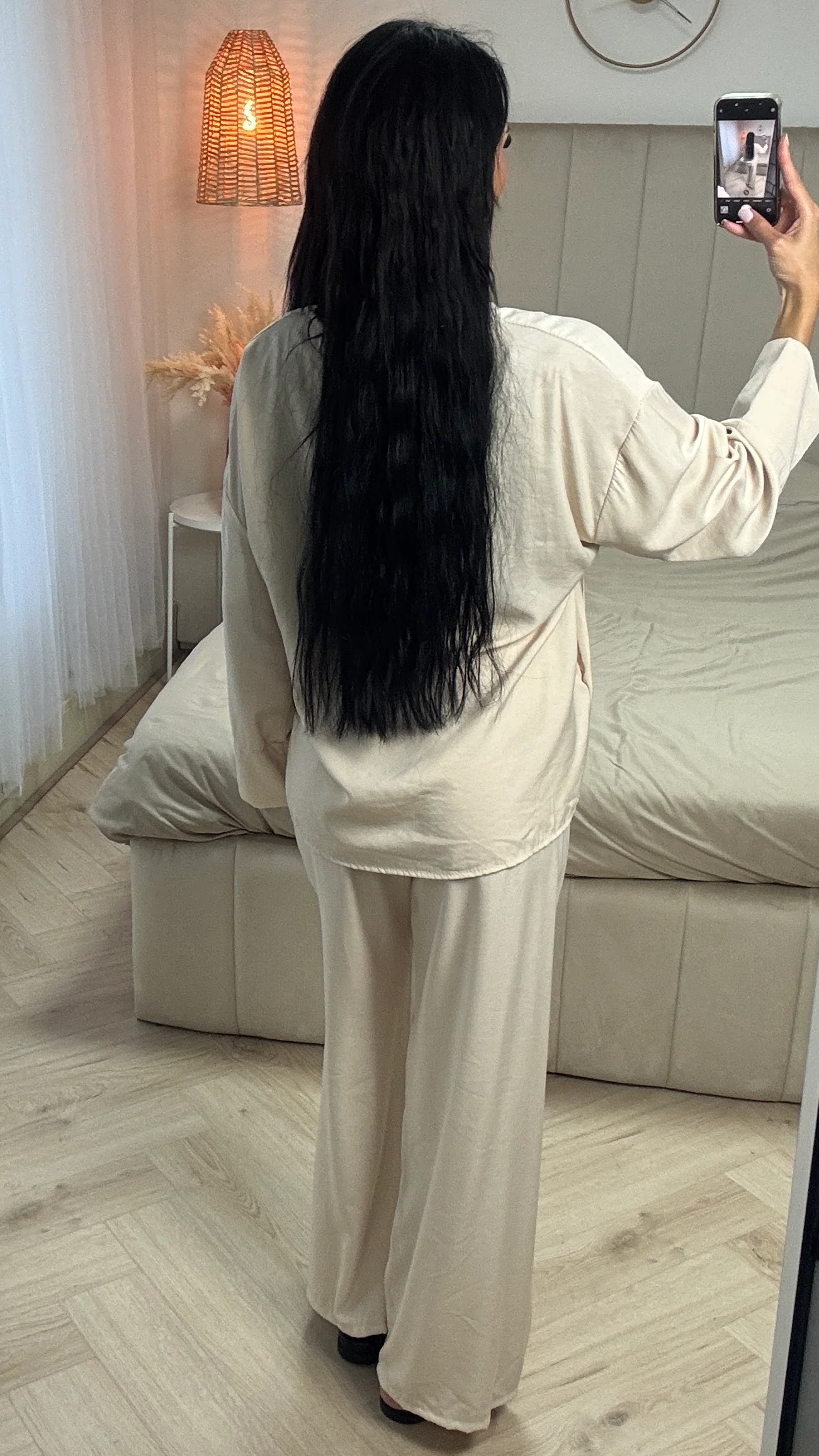 2-Delige Set met Overslagtop en Wijde Broek – Viscoseblend - Afbeelding 9