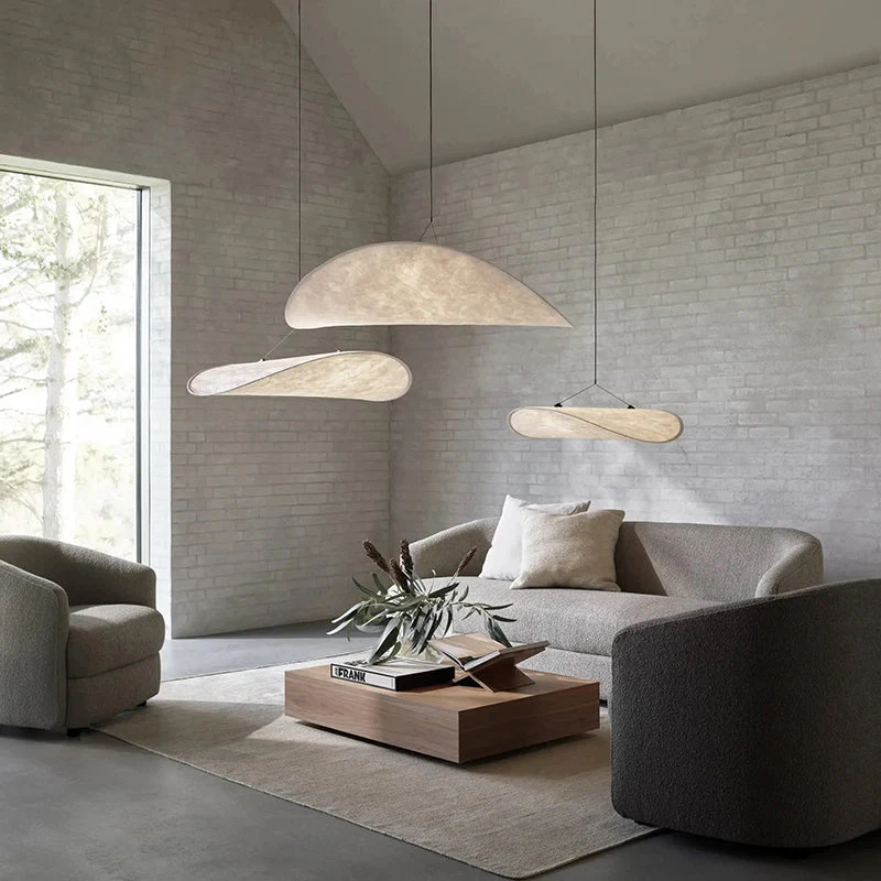 LumiSleek - Moderne LED Hanglamp van Metaal en Kunstzijde in Wit voor de Slaapkamer - Afbeelding 7