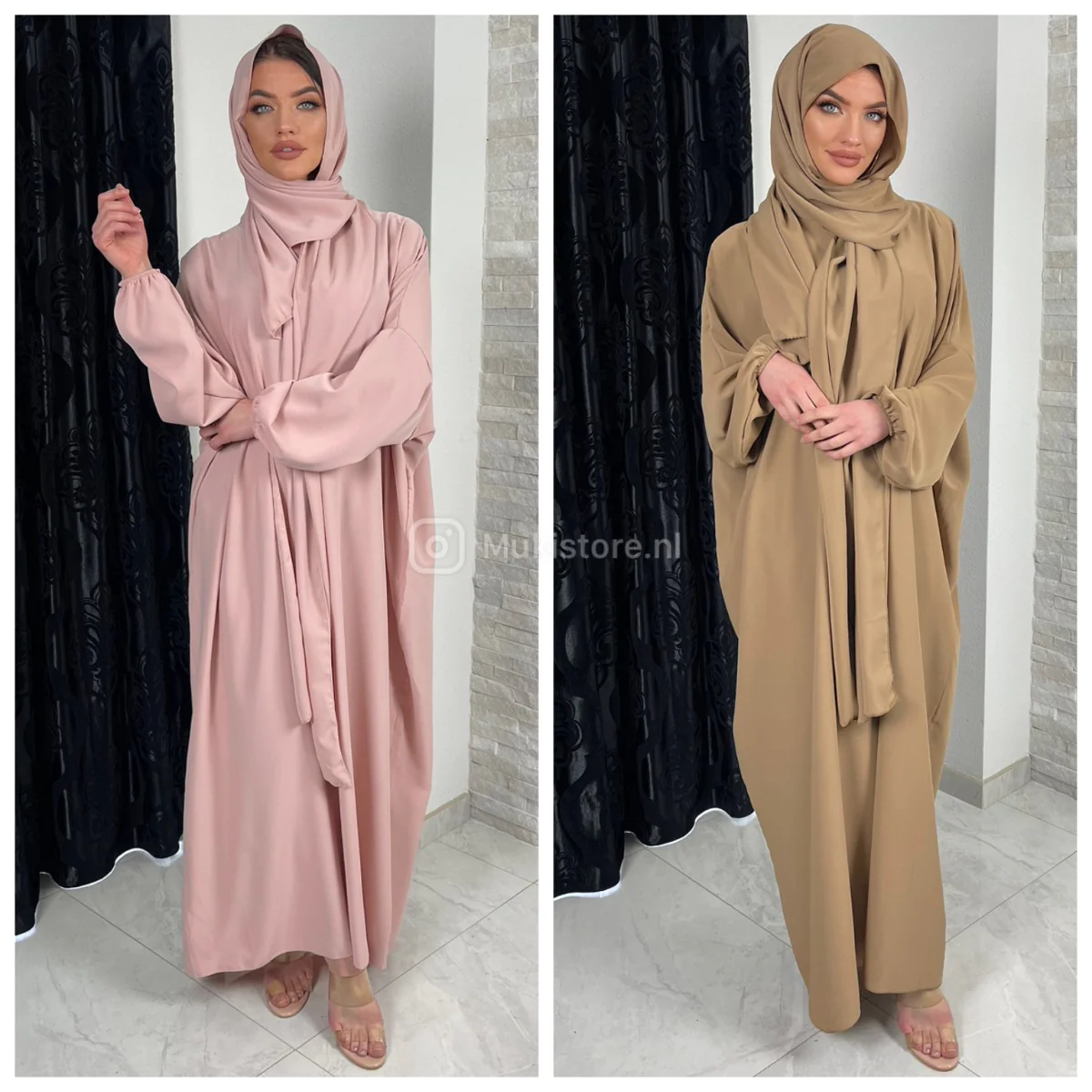 Super Oversized Abaya With Headscarf MADE IN ITALY - Afbeelding 7