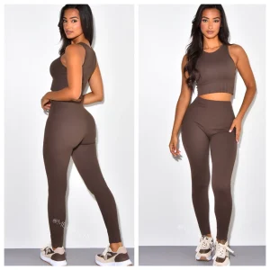 Sleeveless Ribbed Lounge Musthave Set 228