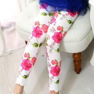 Katoenen legging met bloemenprint voor kinderen