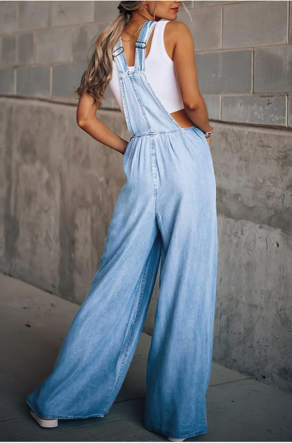 Denim Jumpsuit met Stijlvolle Pasvorm | Comfort en Trendy Design - Afbeelding 7