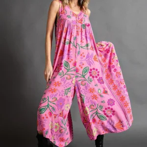 Lara's Bloemen Jumpsuit | Stijlvol en Comfortabel met Bloemenprint