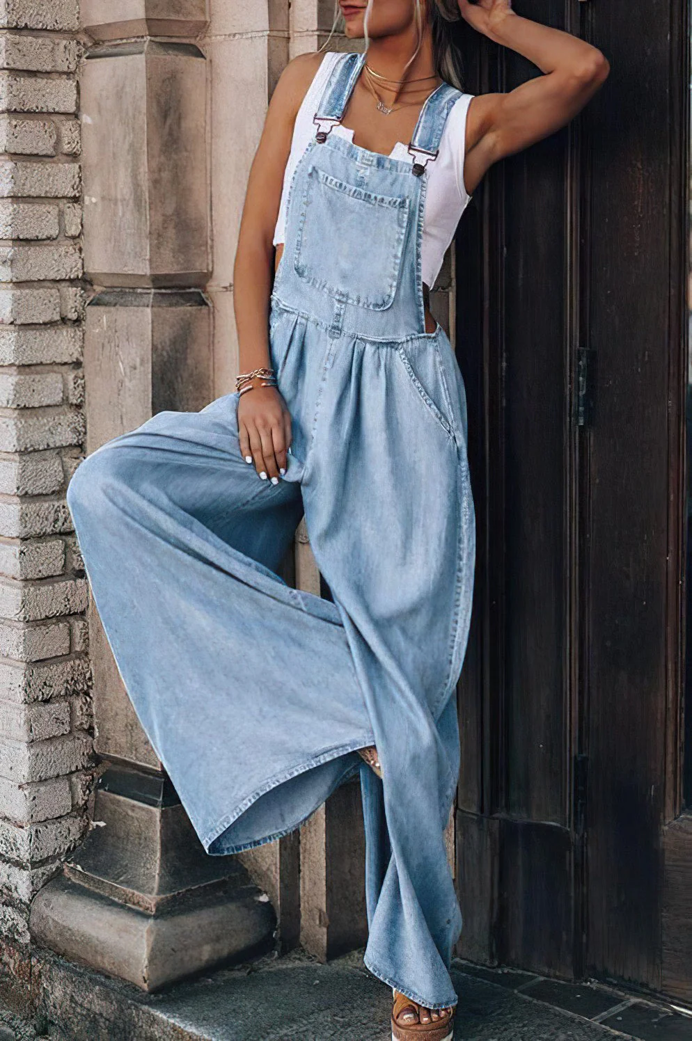 Denim Jumpsuit met Stijlvolle Pasvorm | Comfort en Trendy Design - Afbeelding 6