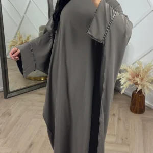Abaya Maxi Jurk met Strass Details
