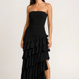 Dames Jurk | Elegant Getailleerd | Strapless | Zomer