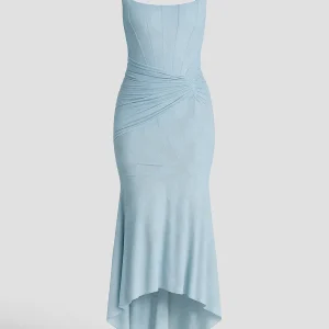 Maxi Jurk Dames - Mouwloos met Asymmetrische Zoom | Elegant