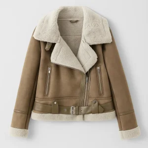 Bikerjack voor Dames | Warme Voering met Brede Kraag | Tijdloos Design