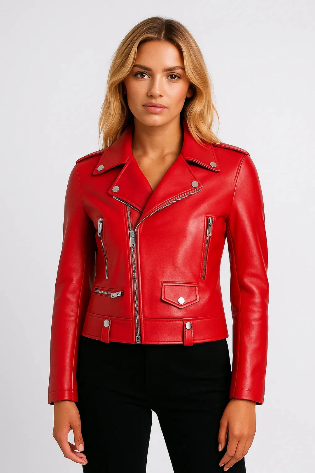 Bikerjas Dames | Kort en Stoer Design | Modern en Tijdloos - Afbeelding 3