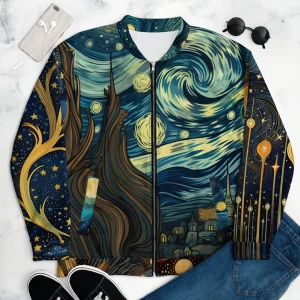 VanGo - Stijlvolle en Comfortabele Bomberjacke met Uniek Van Gogh Design