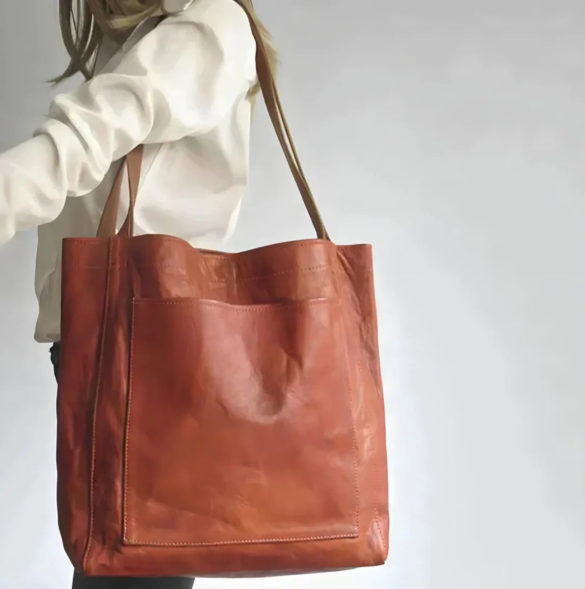Veronique - Handgemaakte Stijlvolle Leren Tas | Luxe en Functionaliteit - Afbeelding 3