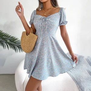 ZomerFleur Mini Jurk | Bloemrijk Zomerjurk voor Een Frisse en Vrolijke Look