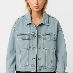 Boxy Spijkerjack | Minimalistisch Design met Rechte Pasvorm | Ideaal voor Overgangsseizoen