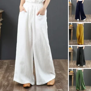 Selma - Veelzijdige Linnenbroek voor Dames in Grote Maten