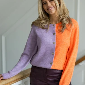 Cardigan Sweets for my sweets | Lilac/orange | Studio Poespas