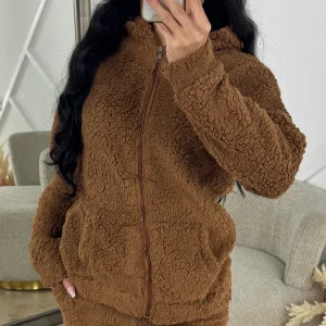 Comfy Teddy Huispak met Capuchon & Rits