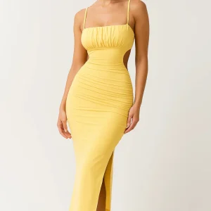 Dames Jurk | Elegant Getailleerd | Met Bandjes | Zomer