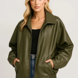 Bomberjack Dames - Oversized en Stoer | Revers Kraag met Rits