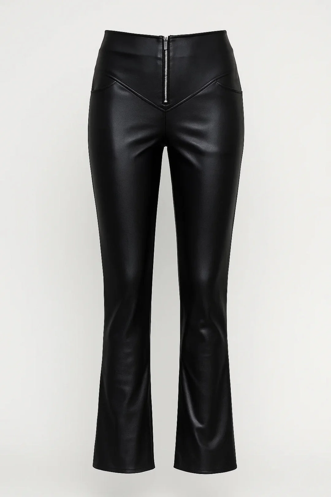 Pantalon Dames - Hoge Taille met Rits | Flared Fit - Afbeelding 2