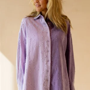 Denim blouse Lolay | Two colour purple | Refined Department