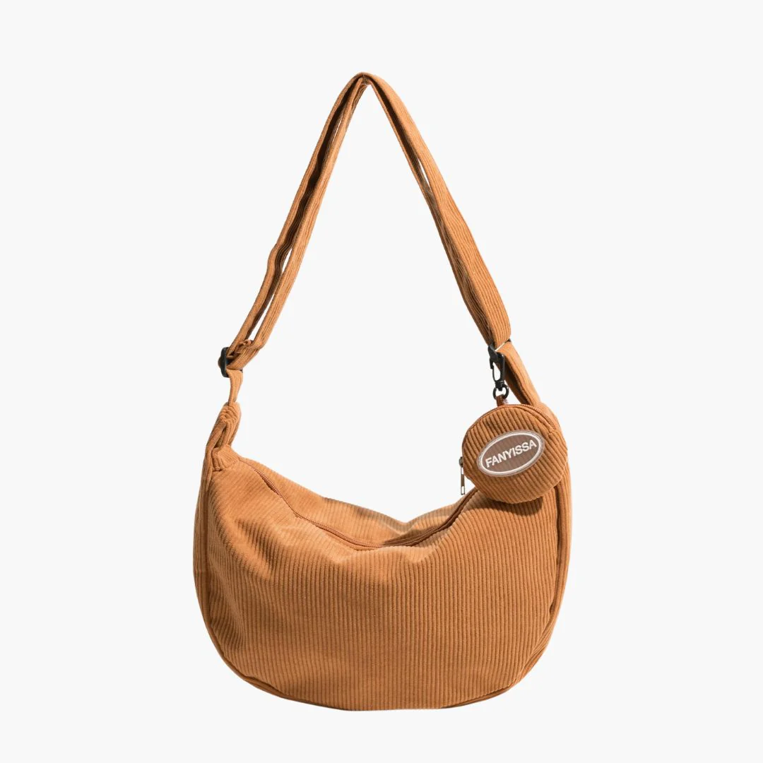 Ella - Corduroy Schoudertas voor Dames | Stijlvolle en Duurzame Crossbody Tas - Afbeelding 9